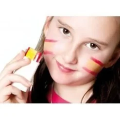 Ansiktsmålning - Spansk Flagga - Röd - Barn - Mixad> Smink