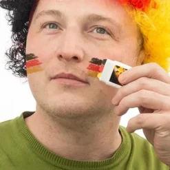 Ansiktsmålning - Tyskland Flagga - - Lätt att applicera - Unisex - Vuxen> Smink