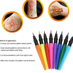 Ansiktsmålning, färgkritor 8 giftfria ansikts- och kroppskritor för d_Special Gift><noscript><img width=