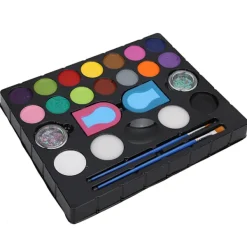 Ansiktsmålning Set för Barn, Glitterpulver och Kroppsmålning Pigment Kit för Barns DIY Kosmetik, Konst och Hantverk Verktygsset> Smink