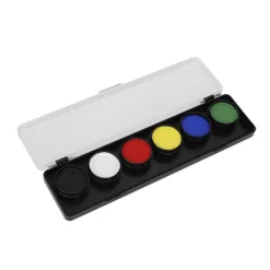 Ansiktsmålningskit 6 Färger Livsmedelsgodkänd Säker Snabbtorkande DIY Hudfärger för Halloween><noscript><img width=