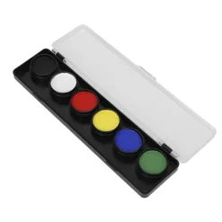 Ansiktsmålningskit 6 Färger Livsmedelsgodkänd Säker Snabbtorkande DIY Hudfärger för Halloween><noscript><img width=