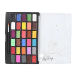 Ansiktsmålningskit, 30 färger för kroppsmålning och temafester><noscript><img width=