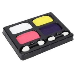 Ansiktsmålningskit 4 Färger Livsmedelsgodkänd Säker Snabbtorkande DIY Kroppsmålning 10g 0.4oz för Cosplay><noscript><img width=