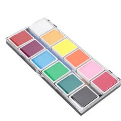 Ansiktsmålningskit 12 Färger Kosmetisk Kvalitet Snabbtorkande Lätt Att Rengöra DIY Hudmålning 120g 120ml Pasta><noscript><img width=