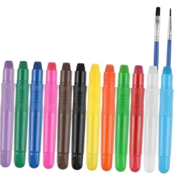 BraVärde Ansiktsmålningskit Tvättbara Sminkpinnar för Barn för Festival Födelsedag Påsk-lingling}><noscript><img width=