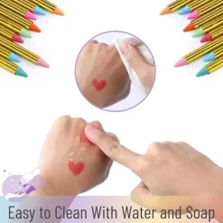 Ansiktsmålningsstift för barn, 36 färger><noscript><img width=