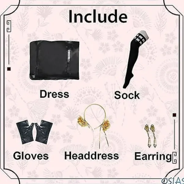 LAIQIANKUI Anya Cosplay Yor Forger Cosplay Kostym Anime Kostym S> Dräkter