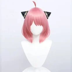 no brand Anya Forger Cosplay Peruk Anime Peruk HSIU Rosa Kort Hår zy Rosa> Peruker
