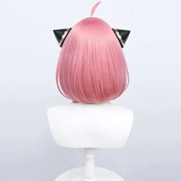 no brand Anya Forger Cosplay Peruk Anime Peruk HSIU Rosa Kort Hår zy Rosa> Peruker