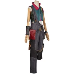 Arcane: League of Legends Ung Jinx Powder Cosplay Kostym+Halsband Rollspel Endast Kostym Women L><noscript><img width=
