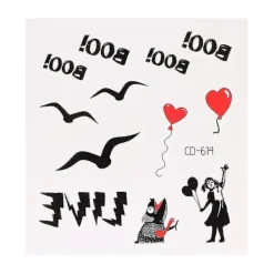 Art Temporary Tattoos Simulation Tattoos Stickers Fake Tatto Waterproof Colored> Smink