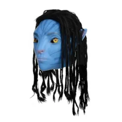 Avatar Mask Partytillbehör Ekologisk Latexmask Ny Avatar 2 Cosplay Present Huvudbonad><noscript><img width=