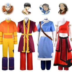 Avatar The Last Airbender Cosplay Kostym | Zuko & Katara Klädsel[JSR] L Red><noscript><img width=