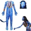 Avatar Water Way Alien Cosplay Kostym Mask Party Onesie 4678Jumpsuits-mask 130cm> Dräkter