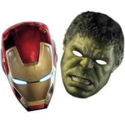 Avengers Age Of Ultron Party Mask (6-pack) One Size Röd/Guld One Size> Masker