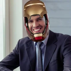 Avengers Legends Iron Man Elektronisk Hjälm Män Barn 1:1 Portabel Iron Man Hjälm Knappkontroll Deformerad Cosplay Rekvisita Gåvor{ee}><noscript><img width=