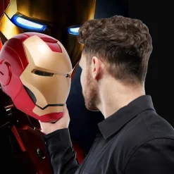 Avengers Legends Iron Man Elektronisk Hjälm Män Barn 1:1 Portabel Iron Man Hjälm Knappkontroll Deformerad Cosplay Rekvisita Gåvor【ad】><noscript><img width=
