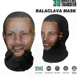 Avtagbart ansiktsskydd med kändistryck för kvinnor, återanvändbar balaklava-mask för Halloween-skämt och cosplay-kostymer><noscript><img width=