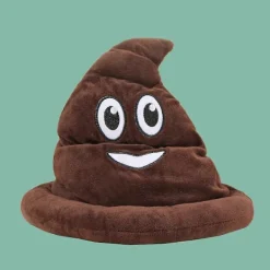 Bajskorv Hatt för Män, brun, one size, smiley, Accessoar, temafest><noscript><img width=