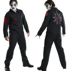 Band Slipknot Cosplay Kostym Lös Jumpsuit Halloween L> Dräkter