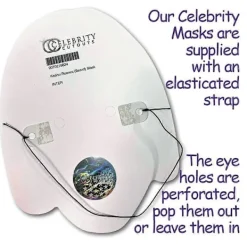 Barack Obama (Leende) Kändismask, Platt Kort Ansikte Kvalitetsgåvor><noscript><img width=