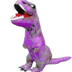 Barn & Vuxen Dinosaurie Uppblåsbar Cosplay Kostym Tyrannosaurus Rex Anime Tecknad Fest Klänning Utklädnad Halloween Viktminskning - Perfekt> Dräkter