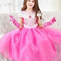 Barn Långa Handskar Prinsessan Dansföreställning Scenhandskar><noscript><img width=