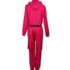 Barn Unisex Squid Game 2 Kostym Cosplay Jumpsuit + Squid Game Mask Halloween Outfit Present 7-9 år [JSR] triangle> Dräkter