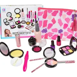 Barnmakeup Kosmetiska leksaker Set för flickor Småbarn Set för barn med kosmetikapåse Prinsessan Spela spel Jul Födelsedagspresenter Leksaker för> Smink