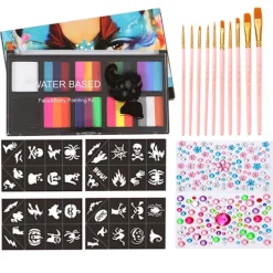 Barnsmink, delad kakpalett, ansiktsmålning> Smink