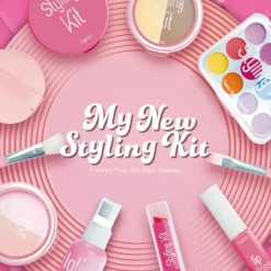 LBJ Barnsminkset – Mitt nya stylingset (10 delar) för flickor 3+ år blå> Smink