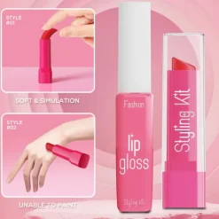 LBJ Barnsminkset – Mitt nya stylingset (10 delar) för flickor 3+ år rosa><noscript><img width=