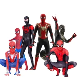 Barn/vuxen Spider-man Cosplay Cosplay Jumpsuit 190 CM> Dräkter