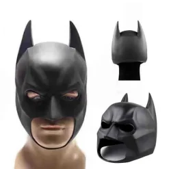 Batman Full Mask Med Huva The Dark Knight Rises Latexhjälm Vuxen Cosplay Rekvisita> Masker