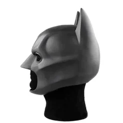 Batman Helmask med Hätta The Dark Knight Rises Latex Hjälm Vuxen Cosplay Prop J><noscript><img width=