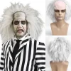 Beetlejuice Peruk för Män Kvinnor Halloweenfest Peruk Cosplay Kostymfest Peruk Rekvisita-FM-> Peruker