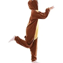 Björndräkt Onesie Pyjamas Kvinnor Män Djur Cosplay En Delad Halloween Jul Hemkläder M><noscript><img width=