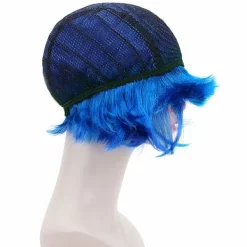 Blå Kort Bob Cosplay Flapper Peruk - Syntetisk Kostym för Kvinnor, ZQKLA><noscript><img width=