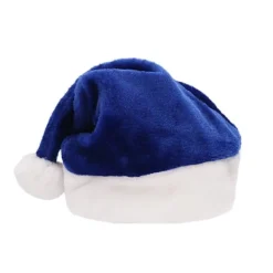 Blå tomteluva tomteluva för vuxna lyxig tomteluva kostym plus> Huvudbonader