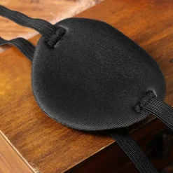 Black Eye Patch Justerbar Pirat Eye Patch för behandling av Strabismus A><noscript><img width=