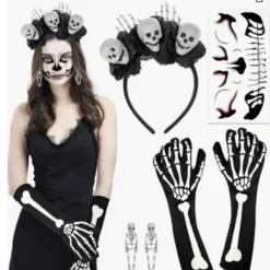 Blodigt Förkläde Skräckkostymset – Halloween Slaktare Cosplay med Falska Blodfläckar *Svart förklädesset 1*En storlek One size><noscript><img width=