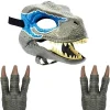 Blue Dinosaur Mask Jurassic World Raptor Dinosaur Accessories Dino Cosplay Props Festival Carnival Gifts> Dräkter