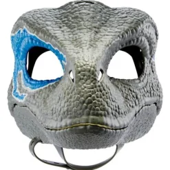Blue Dinosaur Mask Jurassic World Raptor Dinosaur Accessories Dino Cosplay Props Festival Carnival Gifts> Dräkter