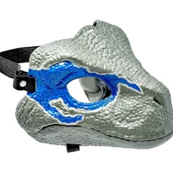 Blue Dinosaur Mask Jurassic World Raptor Dinosaur Accessories Dino Cosplay Props Festival Carnival Gifts><noscript><img width=