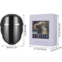 NSF Bluetooth APP Kontroll Smart LED Ansiktsmasker Programmerbar Ändra Ansikte Gör själv Foton><noscript><img width=
