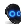 Bluetooth LED-ljus Partymask Halloween Jul DIY Animation Text Kärlek Prank Konsert Robotansikte LED-mask> Masker