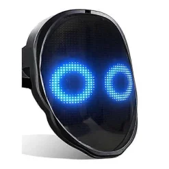 Bluetooth LED-mask som lyser upp för fest, Halloween, jul, DIY LED-mask> Masker