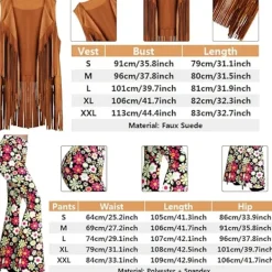 Bohemiska vida byxor, fransväst, pannband, fredssymboler - accessoarer för kvinnor, fred, kärlek, hippie, fin klänning, 70-tals disco outfit Hippie M M Hippie | Fyndiq> Dräkter