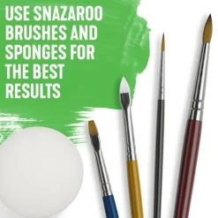SNAZAROO Borste - borstsats - 1192040 - MEDIUM FLAT BRUSH-YEL, gul><noscript><img width=